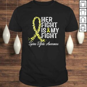 Spina Bifida Awareness Shirt Her Fight TShirt Spina Bifida Awareness Shirt Her Fight TShirt