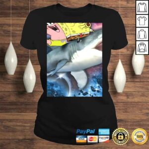Spongebob SquarePants & Patrick Shark Riding TShirt 2 Spongebob SquarePants Patrick Shark Riding TShirt 3