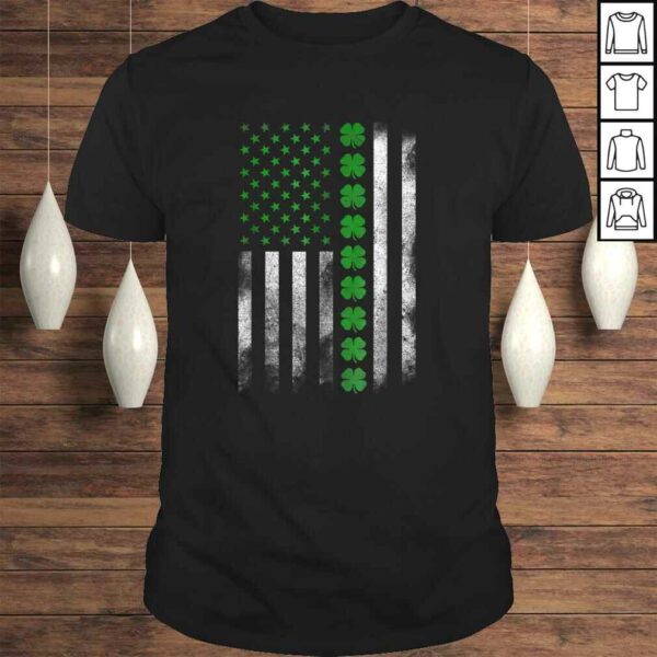 St Patricks Day IRISH AMERICAN FLAG Shirt