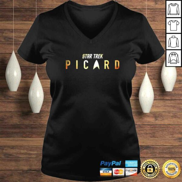 Star Trek Picard Shimmering Gold Logo Shirt