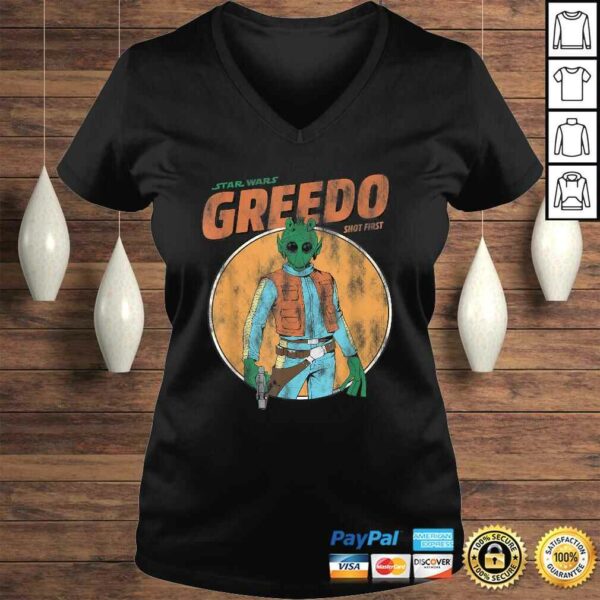 Star Wars Greedo Shot First Retro Gift TShirt