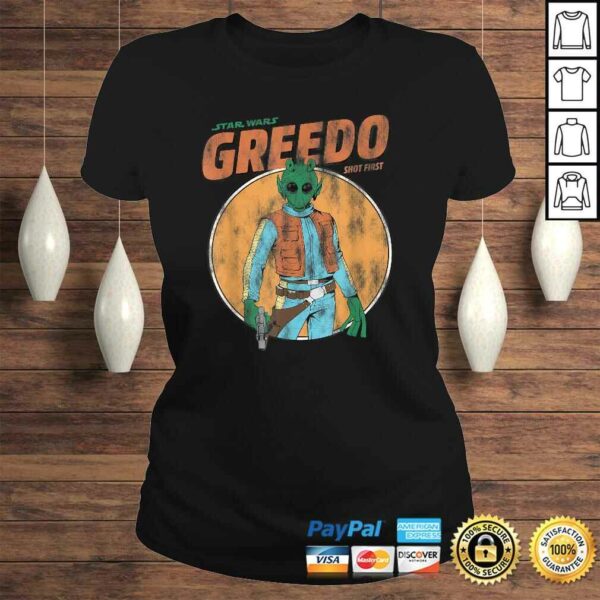 Star Wars Greedo Shot First Retro Gift TShirt