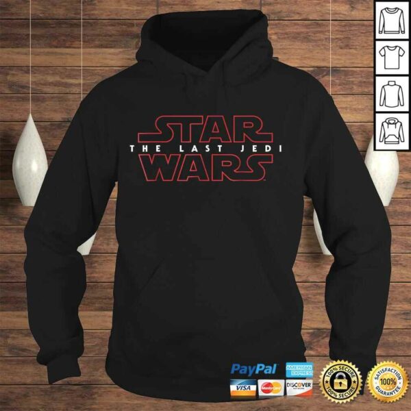 Star Wars Last Jedi Red Outline Logo Graphic Shirt