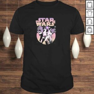 Star Wars Retro Gradient Group Poster Pullover Hoodie Star Wars Retro Gradient Group Poster Pullover Hoodie