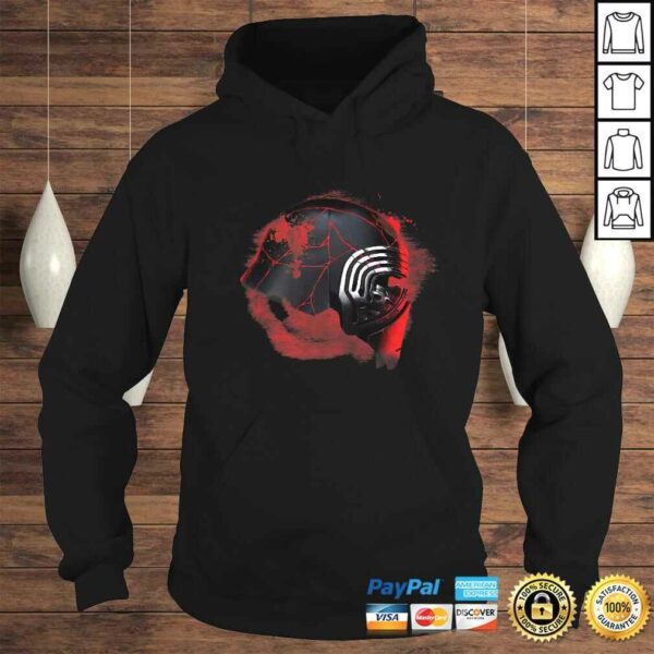 Star Wars Rise of Skywalker Kylo Ren Helmet Damage Tee Shirt