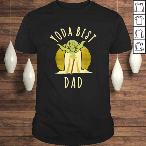 Star Wars Yoda Best Dad Cartoon Yoda Tee T-Shirt