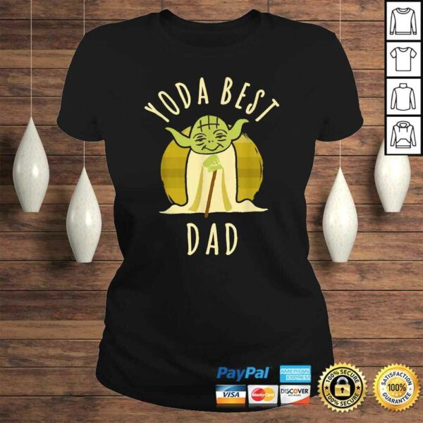 Star Wars Yoda Best Dad Cartoon Yoda Tee T-Shirt