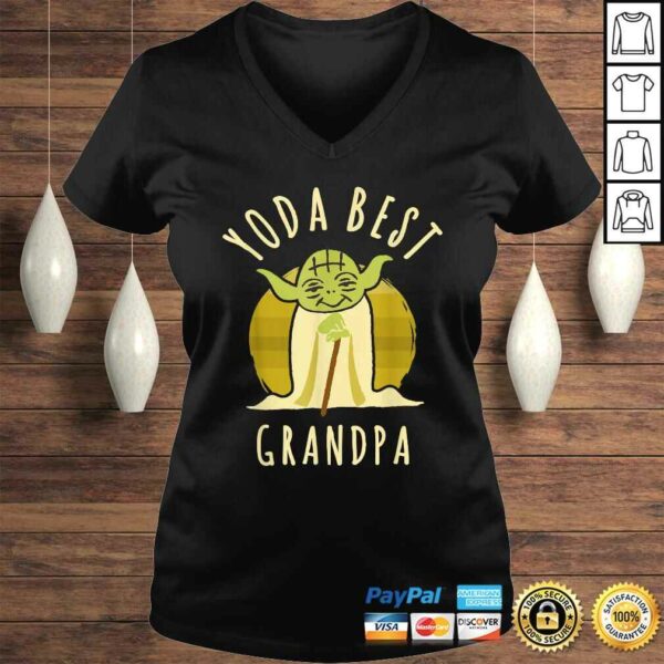 Star Wars Yoda Best Grandpa Cartoon Yoda Shirt