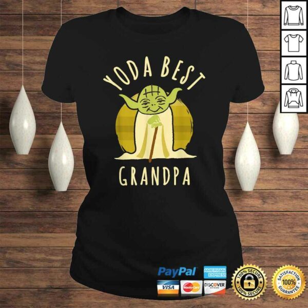 Star Wars Yoda Best Grandpa Cartoon Yoda Shirt