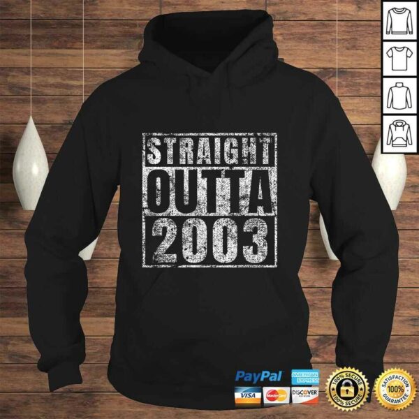 Straight Outta 2003 Sweet 16 Birthday Gift Idea Shirt 16th