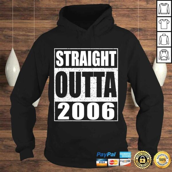 Straight Outta 2006 Shirt 14th Birthday V-Neck T-Shirt