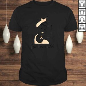 Strong Woman Uterine Cancer Warrior Unbreakable V-Neck T-Shirt Strong Woman Uterine Cancer Warrior Unbreakable V-Neck T-Shirt