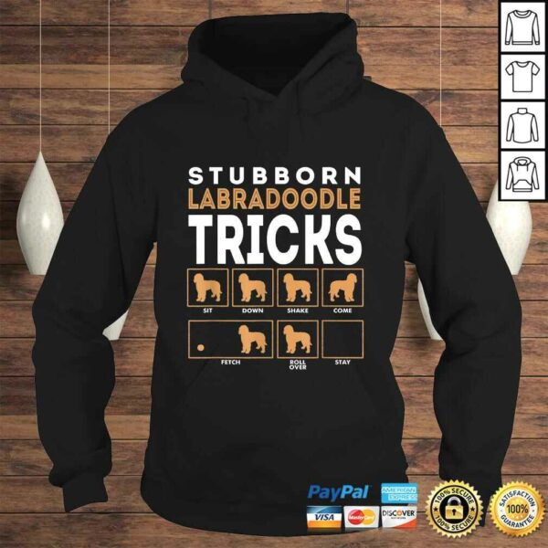 Stubborn Labradoodle Dog Tricks Graphic Tee T-Shirt