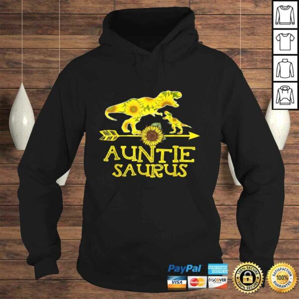 Sunflower Auntiesaurus Shirts Fathers Day Gifts Auntie Sauru