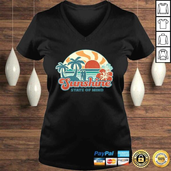 Sunshine State Of Mind Florida Retro 60s Summer Tee Shirt