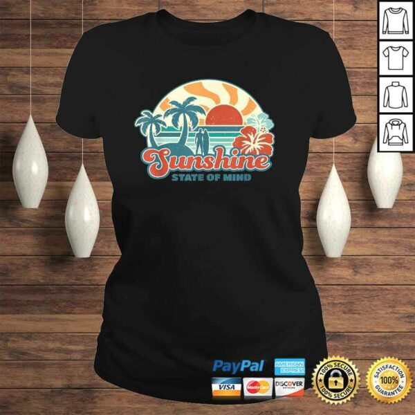 Sunshine State Of Mind Florida Retro 60s Summer Tee Shirt