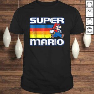 Super Mario Vintage Rainbow Run Portrait Graphic Gift Top Super Mario Vintage Rainbow Run Portrait Graphic Gift Top