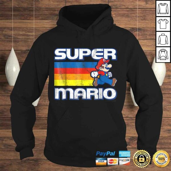 Super Mario Vintage Rainbow Run Portrait Graphic Gift Top