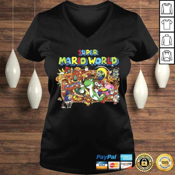 Super Mario World Retro Map Graphic TShirt