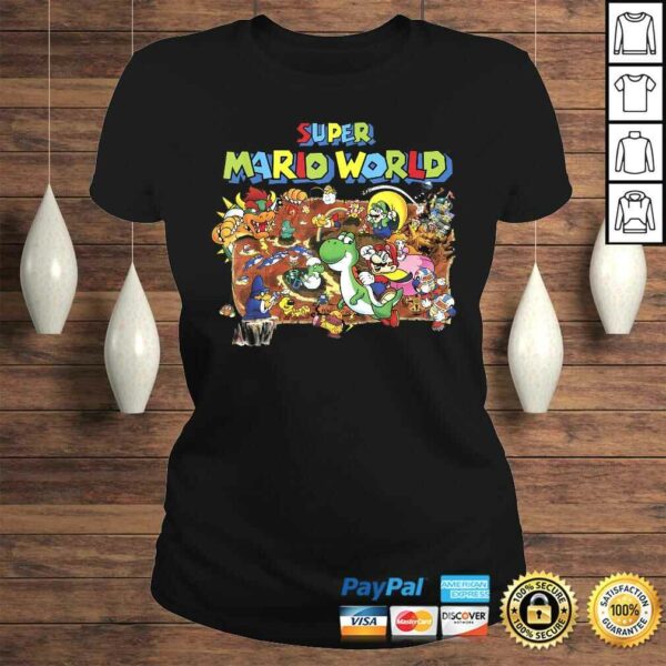 Super Mario World Retro Map Graphic TShirt