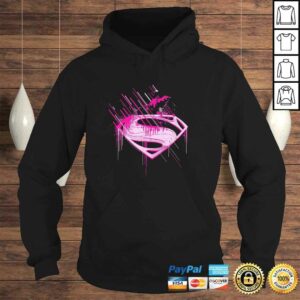 Superman Man of Steel Pink Splatter Shirt 3 Superman Man of Steel Pink Splatter Shirt 4