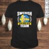 Swedish Drinking Team Funny Sweden Flag Beer Party Gift Idea Gift TShirt