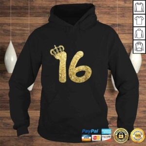 Sweet 16th Birthday Shirt Gifts for Girls Sixteen Gold 3 Sweet 16th Birthday Shirt Gifts for Girls Sixteen Gold 4