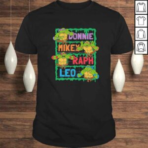 TMNT All Ninja Turtles With Names V-Neck T-Shirt TMNT All Ninja Turtles With Names V-Neck T-Shirt