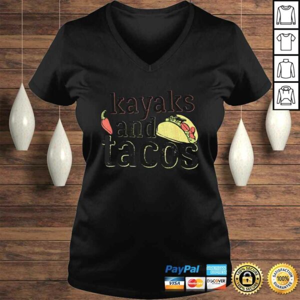 Tacos Kayaks Shirt for Kayaking Funny Gift Black