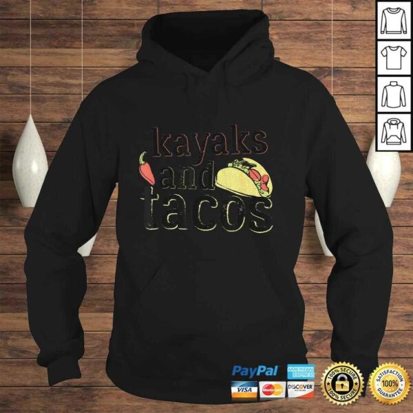 Tacos Kayaks Shirt for Kayaking Funny Gift Black