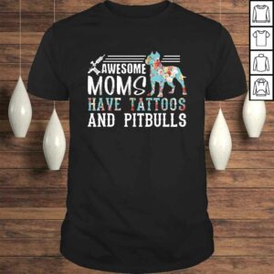 Tattooed Mom Shirt Ink AddicShirt Pitbull Mom V-Neck T-Shirt Tattooed Mom Shirt Ink AddicShirt Pitbull Mom V-Neck T-Shirt