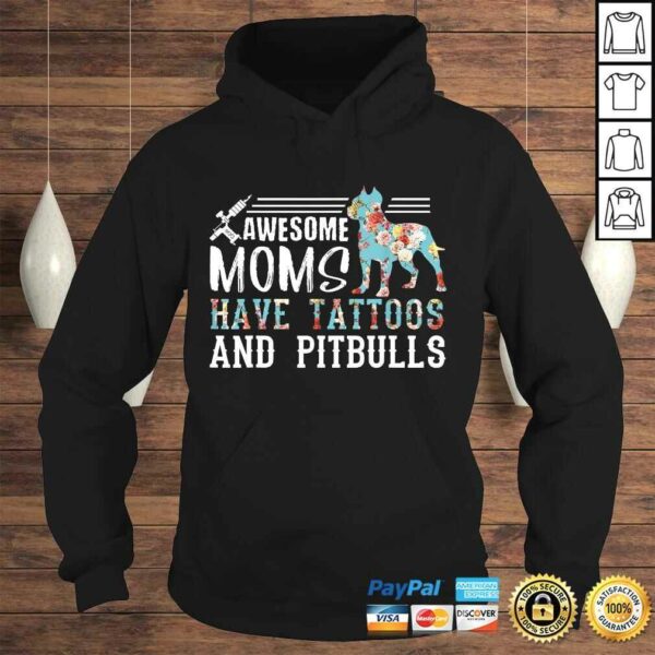 Tattooed Mom Shirt Ink AddicShirt Pitbull Mom V-Neck T-Shirt