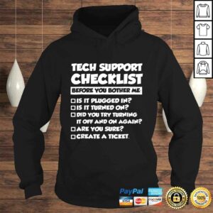Tech Support ChecklisShirt, Sysadmin Gift T-shirt 3 Tech Support ChecklisShirt Sysadmin Gift T shirt 4