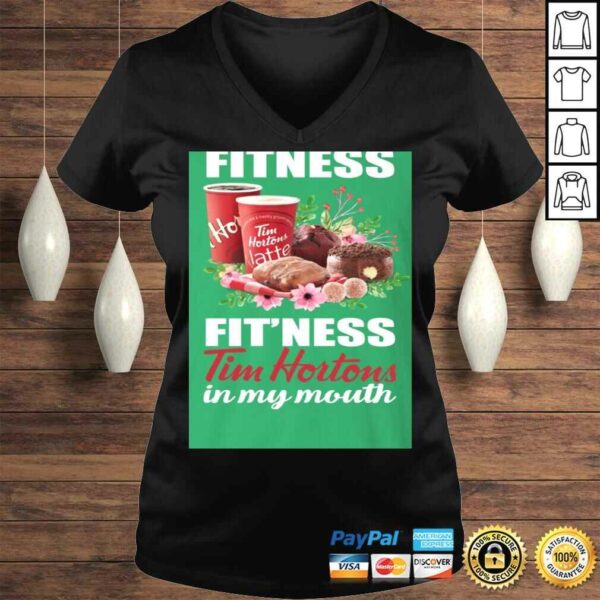 TeeKool I’m Into Fitness Fit’ness Tim Hortons in My Mouth Tee Shirt