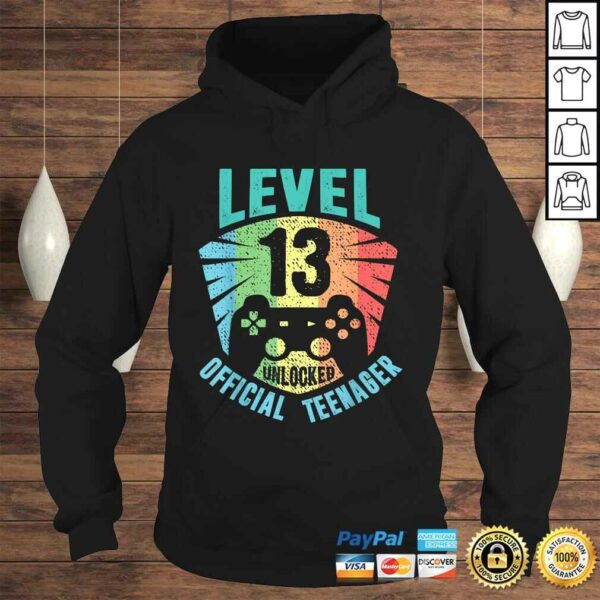 Teenager 13th Birthday Gift Level 13 Unlocked boys TShirt