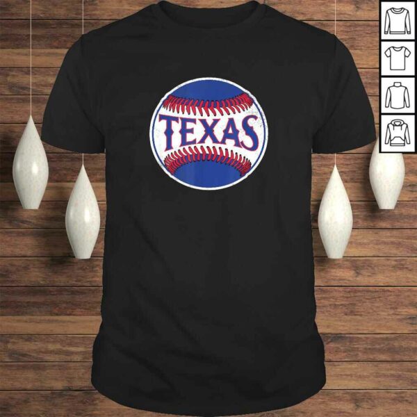 Texas Baseball TX Vintage Distressed Gameday Ranger Shirt