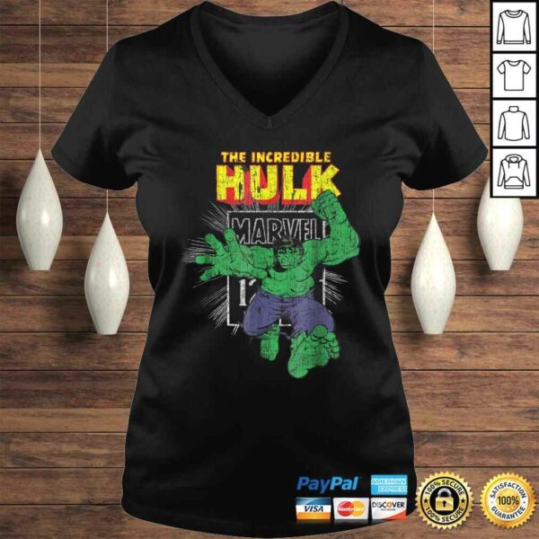 The Incredible Hulk Retro Comic Book Stamp Logo TShirt Gift