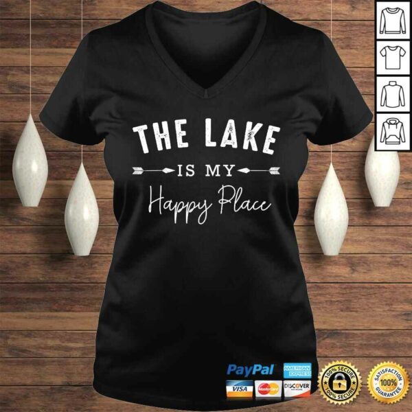 The Lake Is My Happy Place Camping Fishing Boating Nature Gift Top