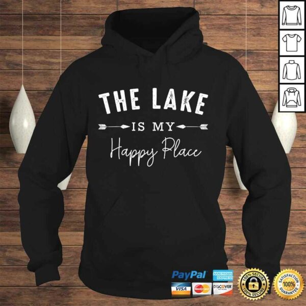 The Lake Is My Happy Place Camping Fishing Boating Nature Gift Top