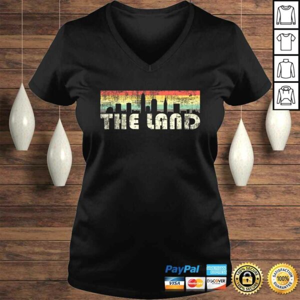 The Land Shirt Cleveland  CLE Skyline 70s Retro Vintage