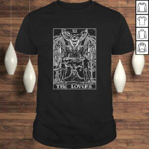 The Lovers Tarot Card Halloween Grim Reaper Gothic Clothing Tee T-Shirt The Lovers Tarot Card Halloween Grim Reaper Gothic Clothing Tee T-Shirt