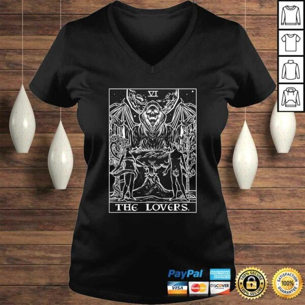 The Lovers Tarot Card Halloween Grim Reaper Gothic Clothing Tee T-Shirt