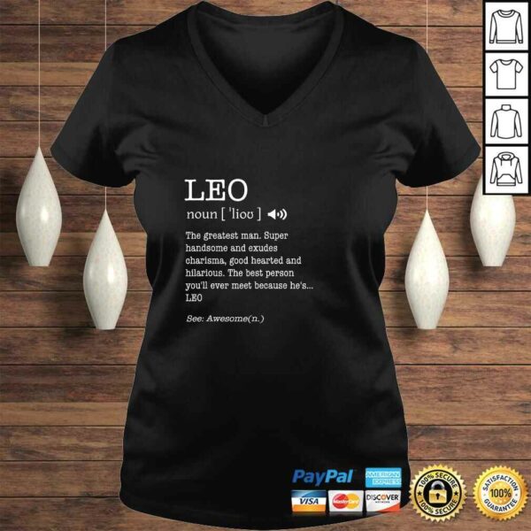 The Name Is Leo Funny Gift Adult Definition Men’s Shirt