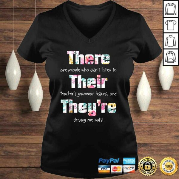 There Their They’re Shirt English Grammar Funny Teacher