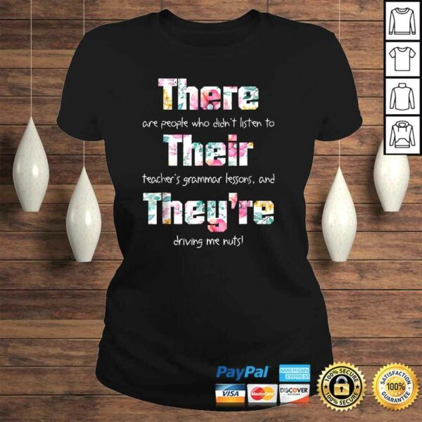 There Their They’re Shirt English Grammar Funny Teacher