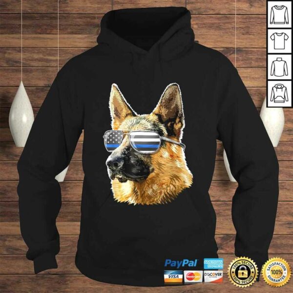 Thin Blue Line Flag K9 Shirt German Shepherd Police Dog TShirt