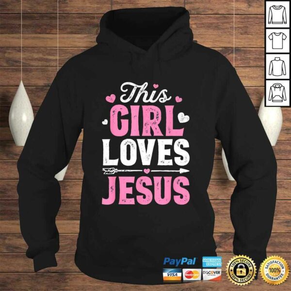 This Girl Loves Jesus Shirt Christian Women Faith Tee T-Shirt