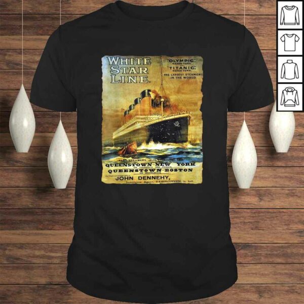 Titanic shirt for kids Sailing Ship Cruise Vintage Poster