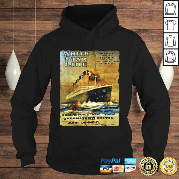 Titanic shirt for kids Sailing Ship Cruise Vintage Poster