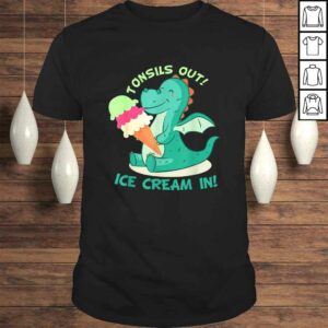 Tonsillectomy Surgery Tonsils out Ice Cream in Shirt Tonsillectomy Surgery Tonsils out Ice Cream in Shirt